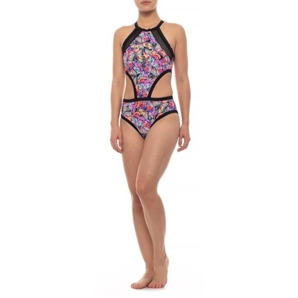 body glove zipper front swimsuit